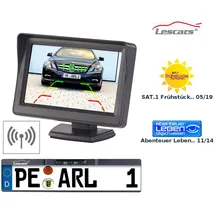 Lescars Kennzeichen Funk-Rückfahr-Kamera
