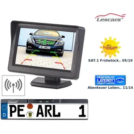 Lescars Kennzeichen Funk-Rückfahr-Kamera