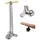 Airbone Standpumpe Airbone Velopumpe 640mm silber 220psi/16bar