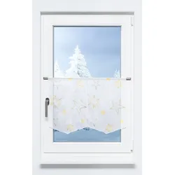 2er SET Scheibenhänger von LYSEL® - Weihnachtssterne " (Bx H) 30cm * 45cm" gelb/goldgelb