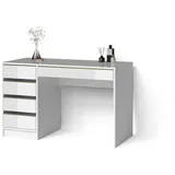 livinity Livinity® Schminktisch Imola, Weiß/Gold, ohne Spiegel