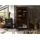 Massivmoebel24 Vitrine Akazie 98 x 40 x 180 cm Dunkelbraun