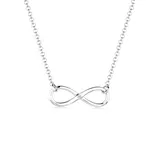 Elli DIAMONDS Halskette Infinity Pure Diamant 925 Silber weiß
