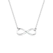 Elli DIAMONDS Halskette Infinity Pure Diamant 925 Silber weiß