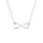 Elli DIAMONDS Halskette Infinity Pure Diamant 925 Silber weiß