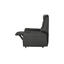 Hukla Fernsehsessel Dean Leder 70 x 107 x 88 cm Schwarz elektrisch