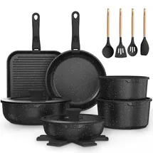yashe Pfannen-Set 21-tlg. 20 cm + 24 cm + 28 cm