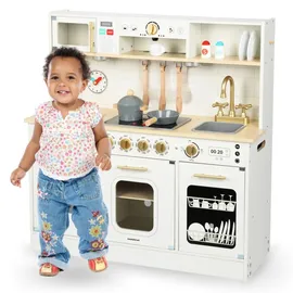 Mamabrum XXL-Holzküche für Kinder – mit LED, Zubehör & interaktiven Elementen