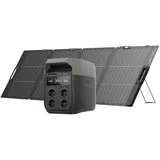 EcoFlow DELTA 3 Tragbare Powerstation mit 220 W Solarpanel, 1 024 kWh Solargenerator, Balkonkraftwerk, Schnelllade-Netzteil für Camping, Wohnmobile