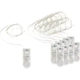 VBS XXL Micro-LED-Lichterketten, mit Timer 10 u. 20 LEDs Innen 10 LEDs