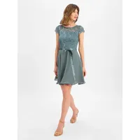 Swing Cocktailkleid Blau/Grün 40
