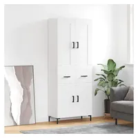 VidaXL Highboard Weiß 69,5x34x180 cm Holzwerkstoff