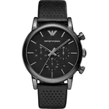 Emporio Armani AR1737 Chronograph Herrenarmbanduhr - Schwarz/Schwarz