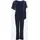 Swing Jumpsuit mit Rundhalsausschnitt, Marine, 48
