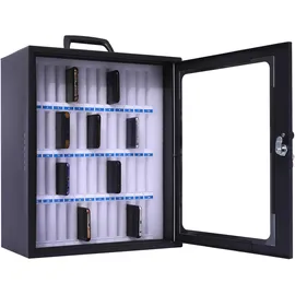Pavo Smartphone-Schrank 44,5 x 37,6 x 20,5 cm Dunkelgrau