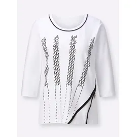 CREATION L Shirt in weiß-schwarz | Gr.: 36