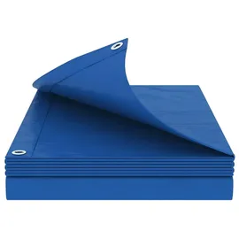 vidaXL Plane mit Ösen Blau 4 x 5 m 260 gsm PE