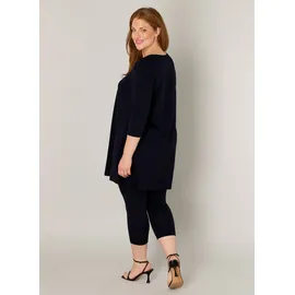 Base Level Curvy Tunikashirt »Aria« mit Rundhalsausschnitt Gr. 50, navy dark blue, , 76612123-50