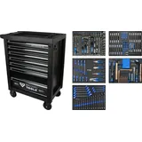 BRILLIANT TOOLS BT153347 Profi-Werkstattwagen mit 7 Schubladen und 347 Werkzeugen