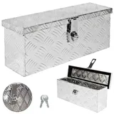 Trucky Truckbox, Deichselbox Aluminium, Anhängerbox 15 Größen, Werkzeugkiste mit Schloss und Schlüssel, stabil und wasserdicht, Boxentyp:D015 (...