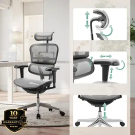 HJH Office Ergohuman Ultra Gen2 Netz Grau