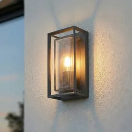 ARCCHIO Außenwandleuchte Aluminium 25,5 cm mit Bewegungsmelder schwarz
