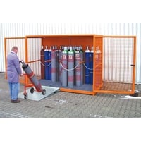 BAUER® Gasflaschen Container TYP GFC Mausgrau