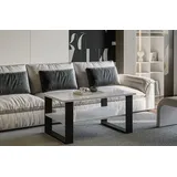 endo-moebel Couchtisch Inga 110/65/53 cm Wohnzimmertisch Metallkufen schwarz