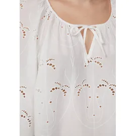 QS Bluse mit Lochspitzen-Details Weiß 48