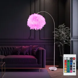 GLOBO Bogenleuchte 8,5W silber/weiß
