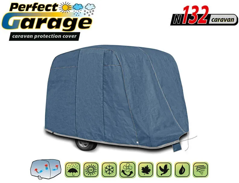 Hochwertige Kegel-Schutzhülle für Wohnwagen, blau, Serie Mobile Garage N132
