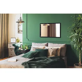 wallfluent Spiegel 80 x 60 cm Schwarz