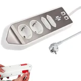 Brennenstuhl Eck-Steckdosenleiste 4-fach 2 m Silber/Weiß 1 St.