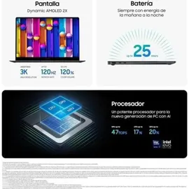 Samsung Galaxy Book5 Pro 14'' Intel Core Ultra 7 258V 32 GB RAM 1 TB SSD Win11 Pro