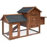 sweeek Holz-Hühnerstall für 3 Hühner mit Gehege