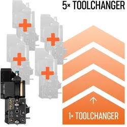Original Prusa XL Five Toolhead Upgrade, Version: 2-Toolhead to 5-Toolhead