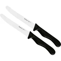 Metaltex Basic Brotzeitmesser, 2-teilig, 258132 038 , Klingenlänge: 10,7