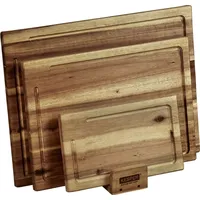 KESPER Schneidebrett-Set Holz 3-tlg. 40 x 30 x 1,5 cm Braun