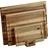 KESPER Schneidebrett-Set Holz 3-tlg. 40 x 30 x 1,5 cm Braun