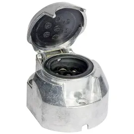 HP Autozubehör 28431 Anhänger-Steckdose [Steckdose 7polig - Stecker 7polig] Aluminium