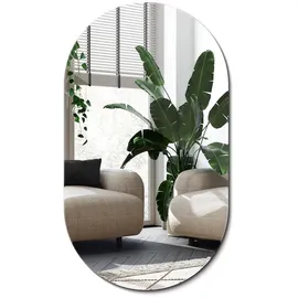 wallfluent Oval Spiegel 52 x 90 cm Transparent