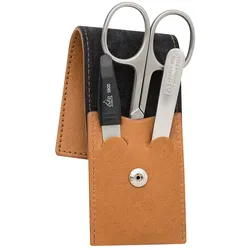 ERBE Maniküre Set Taschen-Etui Serie "Cognac" Nägel kürzen   
