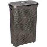 Curver Wäschekorb 40L, Braunes Rattan