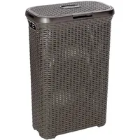 Curver Wäschekorb 40L, Braunes Rattan