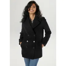 Aniston SELECTED Cabanjacke mit breitem Reverskragen Schwarz 36