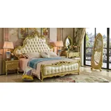 Schlafzimmer Set Bett klassischen Design 2x Nachttische Komplett Schminktisch