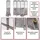 MCW Paravent Grau, Braun,