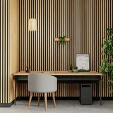 b!design Wandpaneel Wall Smart Plus  (Eiche Hellbraun, 2.500 x 300 x 6,1 mm) + BAUHAUS Garantie 5 Jahre