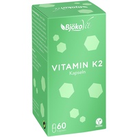 BjökoVit Vitamin K2 MK-7 Kapseln aus Natto - 100μg - All-Trans Form - 60 Stück