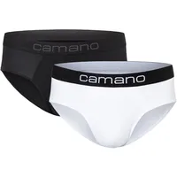 Camano Slip, (2er Pack), mit elastischem Logobund Camano mix-white